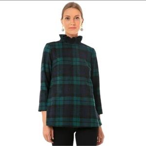 Tuckernuck Green and Black Plaid Top